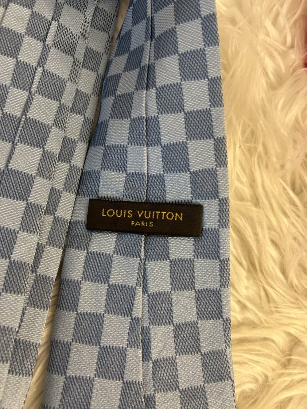 Louis Vuitton Damier Tie-dark and light blues - Picture 6 of 11
